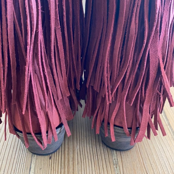 Liberty Black Vegas Fringe Boots Rojo LB71124  6 - Picture 10 of 12